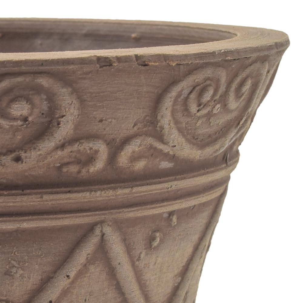 Arcadia Classic Taupe 4-inch Recycled Planter Pot