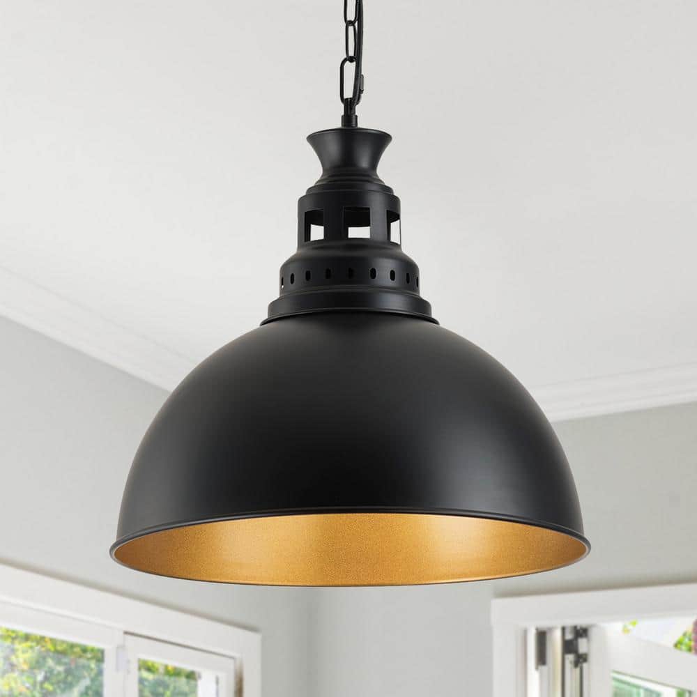 1-Light Black Industrial Pendant Light for Bedroom Dining Room Kitchen Island, No Bulbs Included price history on PriceWatchPro
