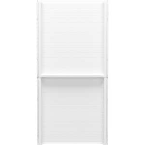 Traverse 36 in. H W X 72.25 in . H Direct-to-Stud Back Shower Wall in White