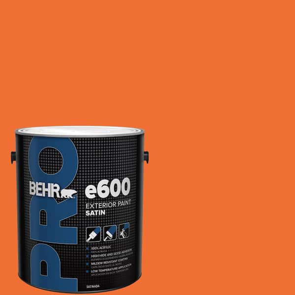 1 gal. #S-G-240 Dragon Fire Satin Exterior Paint