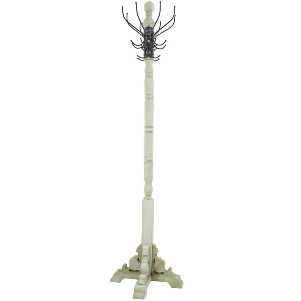 Rustic Freestanding Coat Rack Gray - Olivia & May: Hat Stand, No Assembly Required