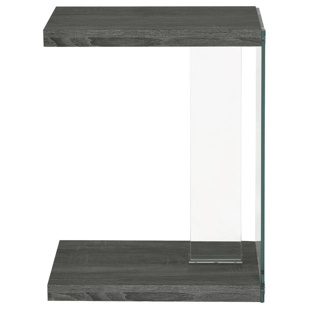 Weathered Grey Rectangular Wood Accent Table