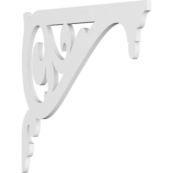 Ekena Millwork 5/8 in. W x 16 in. H x 16 in. D PVC Carrillo Bracket