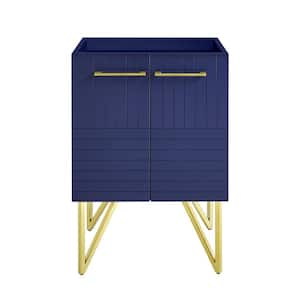 Bernay 24 in. W x 18 in. D x 33 in. H Bath Vanity Cabinet without Top in Granger Blue