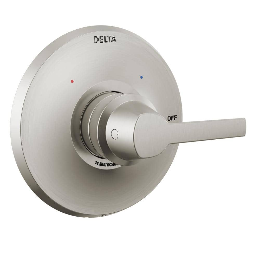 Delta Galeon 1-Handle Wall-Mount Valve Trim Kit in Lumicoat Stainless (Valve Not Included)