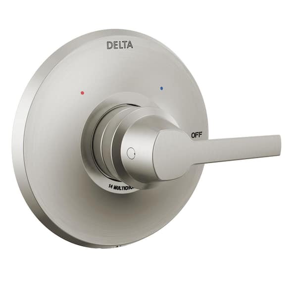 Galeon 1-Handle Wall-Mount Valve Trim Kit in Lumicoat Stainless (Valve Not Included)