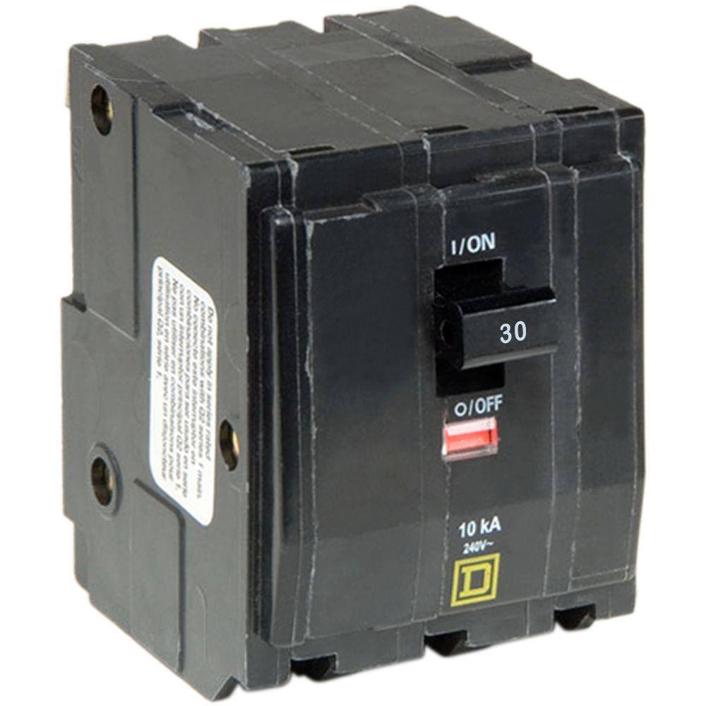 used QOB330 Square D 30 amp 120/240vac  bolt-on circuit breaker 