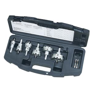 TKO Master Electrician's 7/8 in. to 2-1/2 in. Carbide-Tipped Hole Cutter Kit (8-Piece)