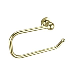Mambo Collection European Style Single Post Toilet Paper Holder in Satin Brass