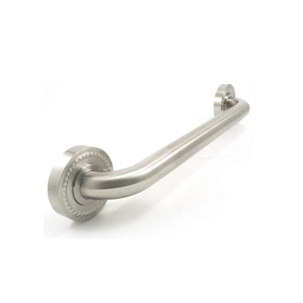 WingIts Platinum Designer Series 16 in. x 1.25 in. Grab Bar Rope in Satin Stainless Steel (19 in. Overall Length)