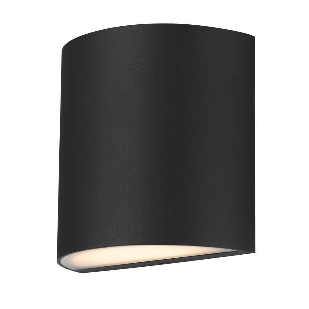 7 in. 1-Light Cylinder Black LED Outdoor Wall Sconce for Porch Patio Garage Entryway, 3CCT Modern Exterior Light Fixture price history on PriceWatchPro