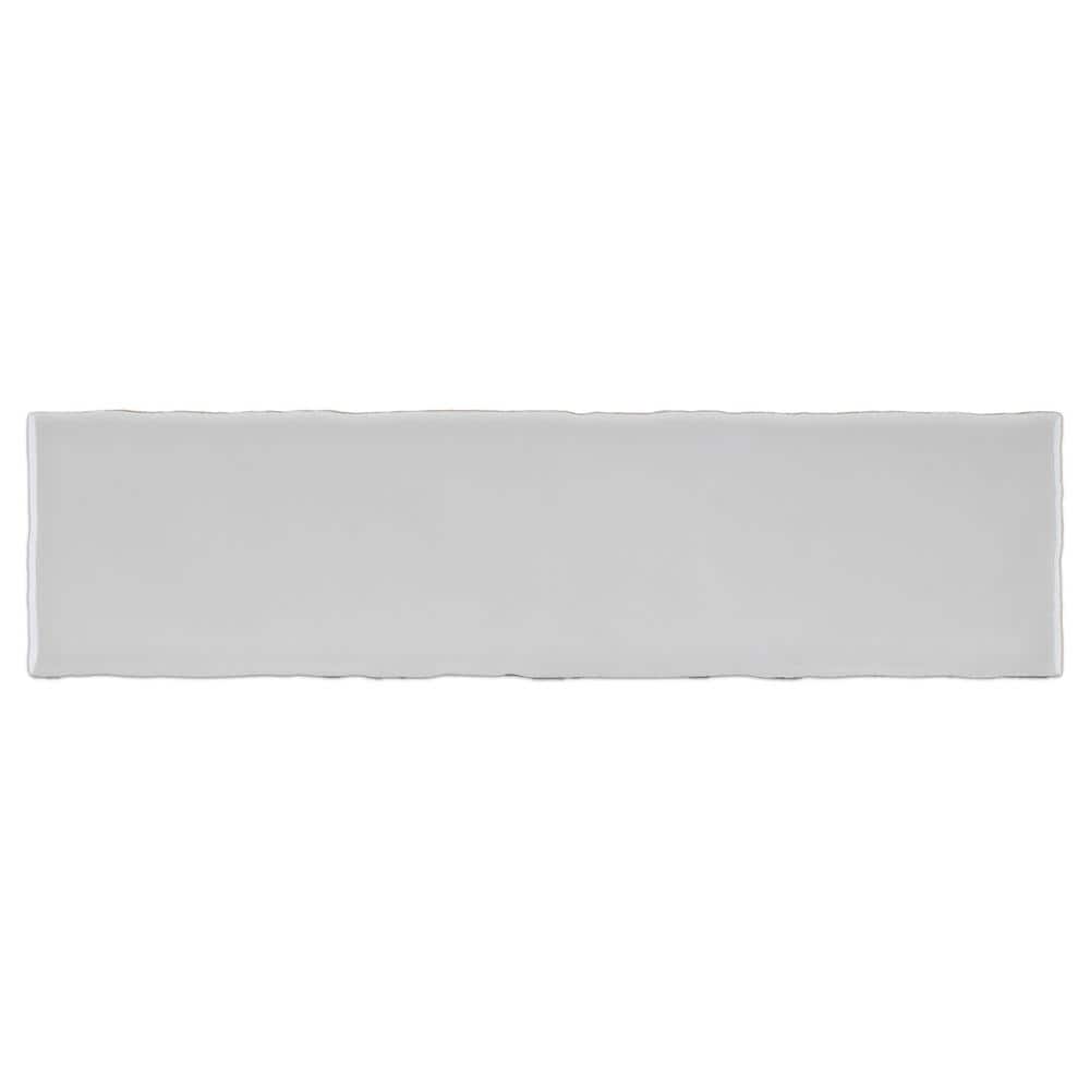 Light Gray Polished Ceramic Subway Wall Tile 3x12