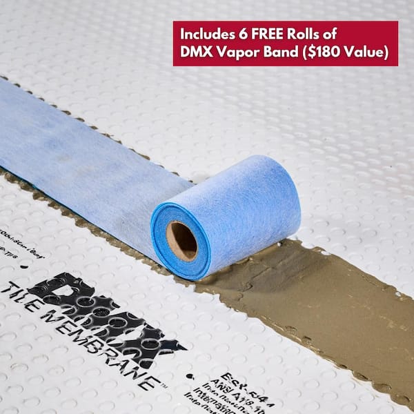 DMX TILE MEMBRANE Tile Membrane 323 sq. ft. 40.8 in. W x 95 ft. L