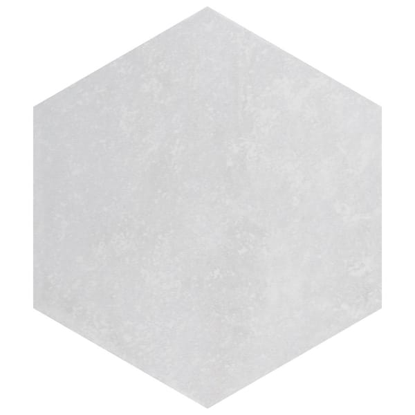 Merola Tile Mazzo Hex White 8-1/2 in. x 9-3/4 in. Porcelain Floor and Wall Tile (3.96 sq. ft./Case)
