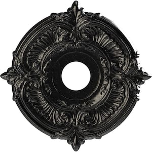 16 in. O.D. x 3-1/2 in. I.D. x 1 in. P Attica Thermoformed PVC Ceiling Medallion in Textured Metallic Galaxy