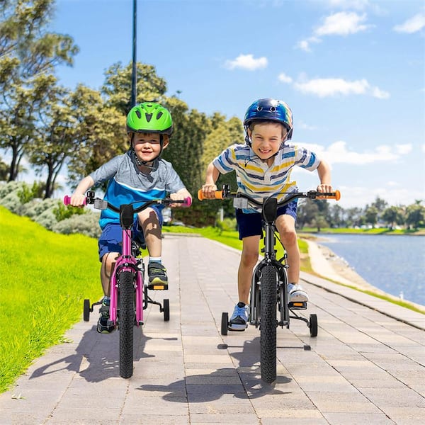 Costway 16 in. Kid's Bike for 4-Years to 7-Years Old with