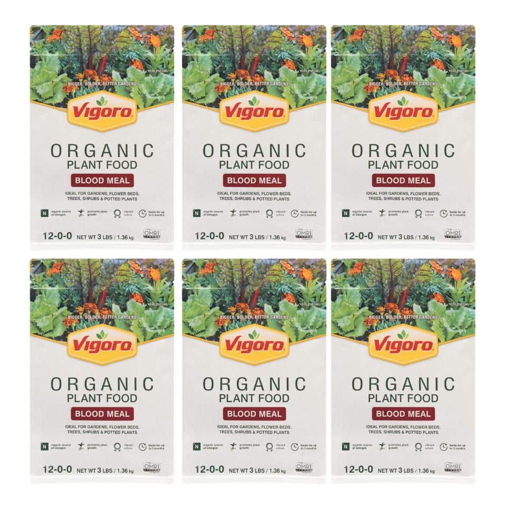 3 lb. Organic Blood Meal Plant Food 12-0-0 (6-Pack)