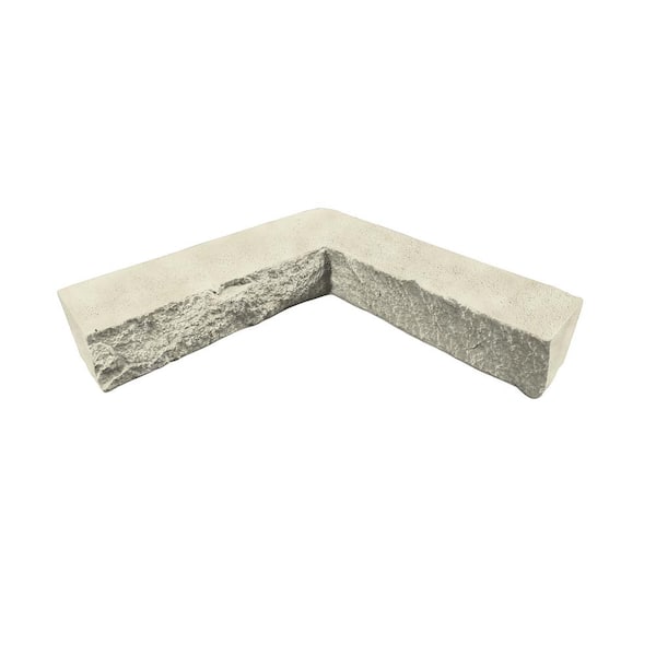 GenStone 12 in. x 2 in. x 3.5 in. Stacked Stone Vanilla Bean Faux Stone Siding Inside Corner Ledger