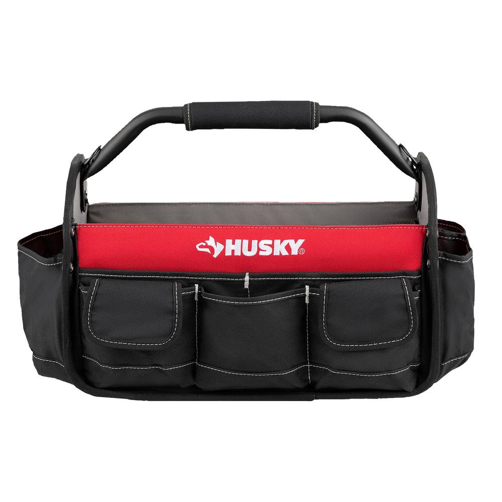 Husky 17 in. 18 Pocket Open Top Tool Bag HD70017-TH - The Home Depot