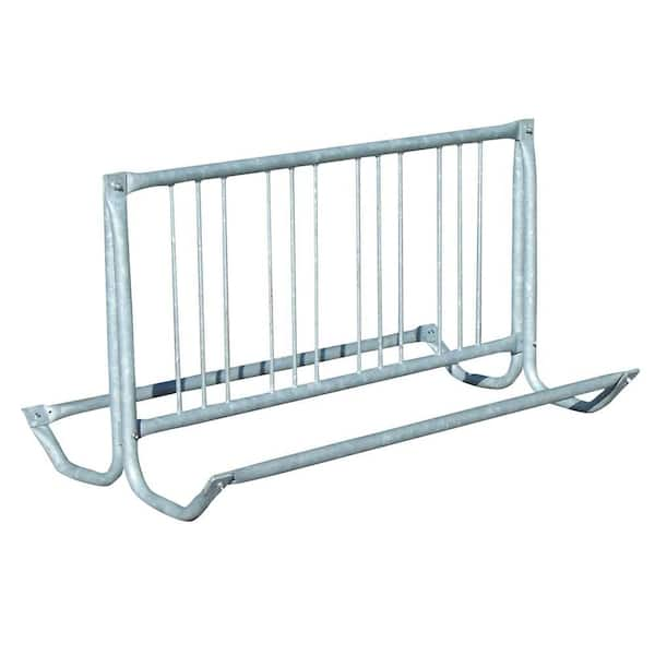 Paris 64 in. Silver Galvanized Traditional Bicycle Rack