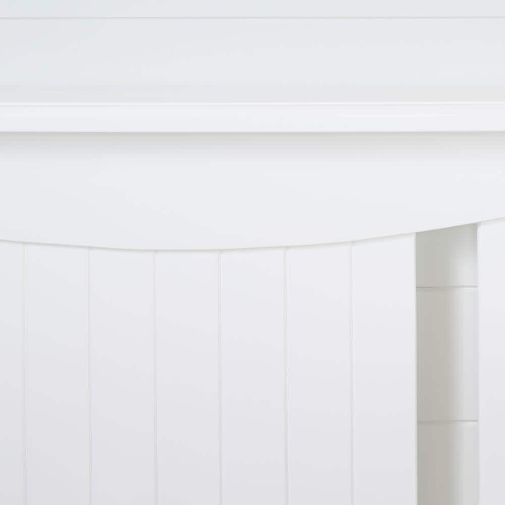 Savannah White Convertible Baby Crib with Toddler Rail