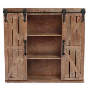 Wood Farmhouse Storage Wall Cabinet