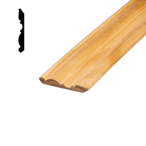 DM 455 - 5/8 in. x 4-1/2 in. Solid Wood Crown Molding
