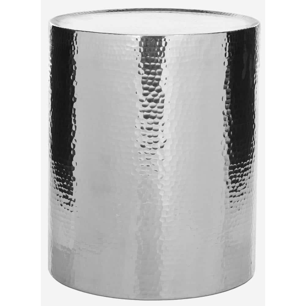 SAFAVIEH Polonium Silver End Table FOX5502A The Home Depot