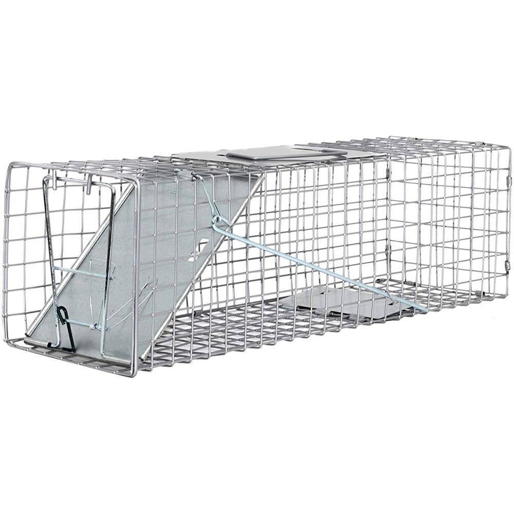 LifeSupplyUSA Medium One Door Catch Release Heavy-Duty Humane Cage Live ...