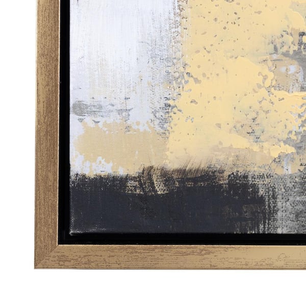 Litton Lane 1- Panel Abstract Framed Wall Art with Gold Frame 40