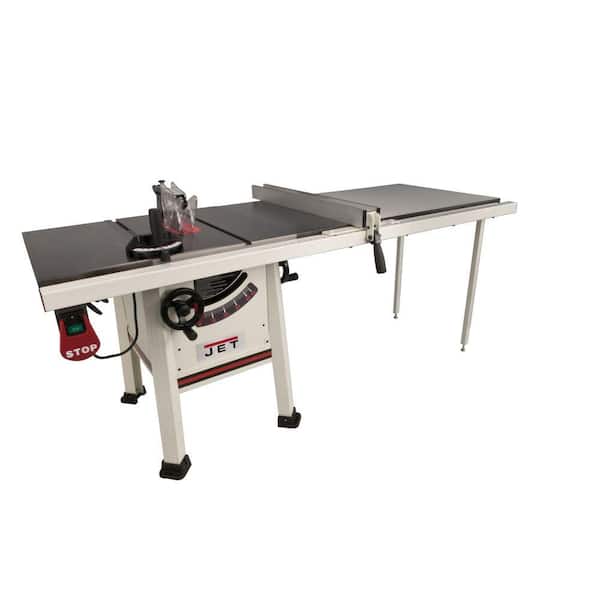 Jet 1.75 HP 10 in. Proshop Table Saw with 52 in. Fence, Cast Iron Wings and Riving Knife, 115/230-Volt, JPS-10TS