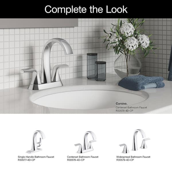 KOHLER Cursiva 24 in. Wall Mounted Towel Bar in Polished Chrome