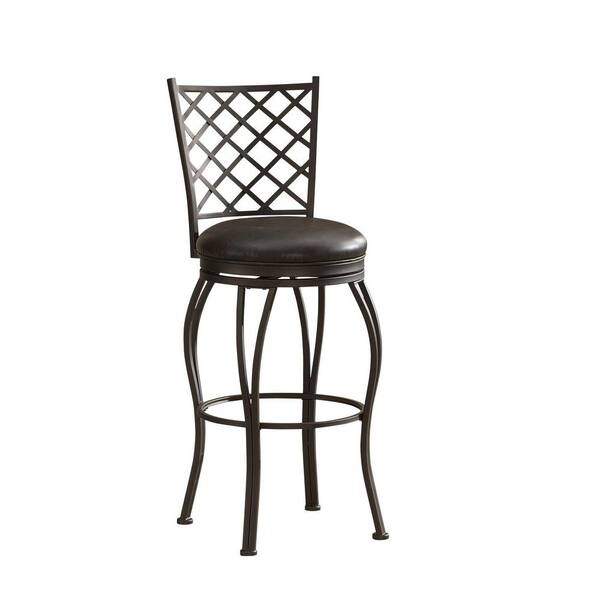 American Heritage Winsor 26 in. Counter Stool in Pepper