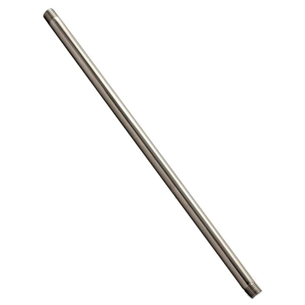 Westbrass 1/2 in. x 4 ft. Brass IPS Pipe Nipple, Polished Nickel