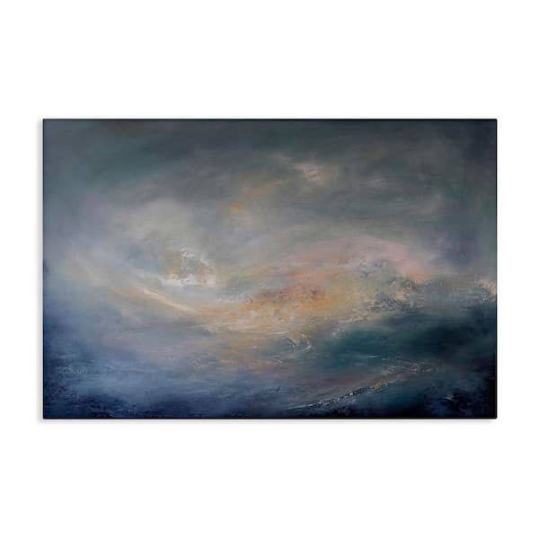 Stupell Industries Swirling Abstract Clouds by Lydia Orange Unframed Abstract Graphic Art Print 20 in. x 30 in.