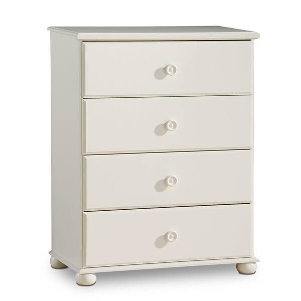 South Shore Sand Castle 4-Drawer Chest in Pure White