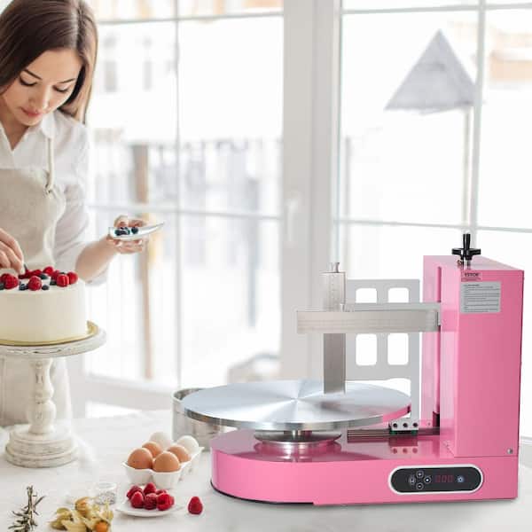 Cake Decorating Machine Cake Cream Spreading Coating Smearing 8 Piece Stainless Steel Cake Stand 4 in. to 16 in. Set
