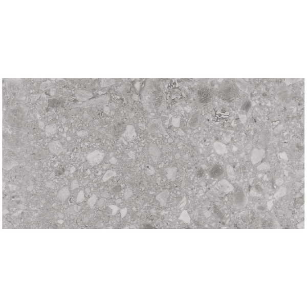 Ivy Hill Tile Take Home Sample - Luxe Terrazzo Earth 12 MIL x 6 in. x 12 in. Glue Down Stone Look Waterproof Luxury Vinyl Flooring