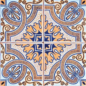 Multicolor H33 4 in. x 4 in.Vinyl Peel and Stick Tile (24 Tiles, 2.67 sq. ft./Pack)