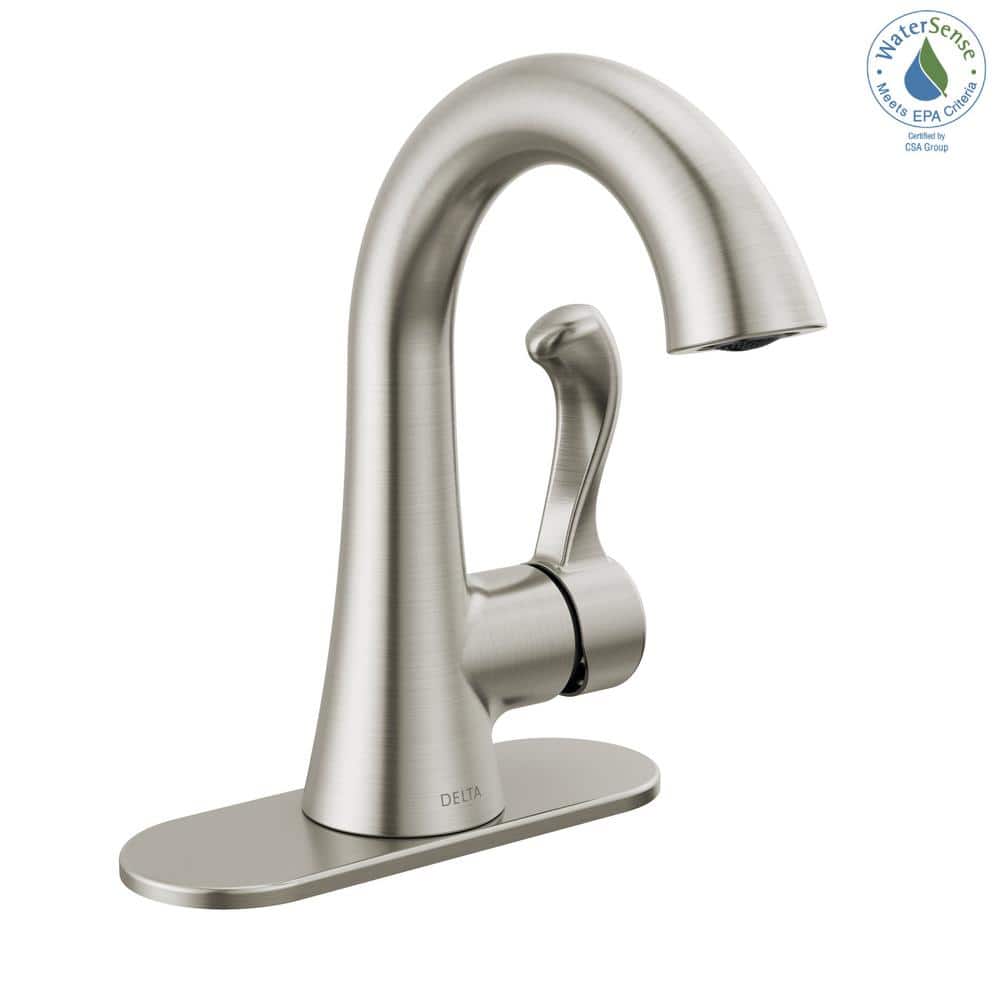 Esato SpotShield Brushed Nickel Single Hole Bathroom Faucet