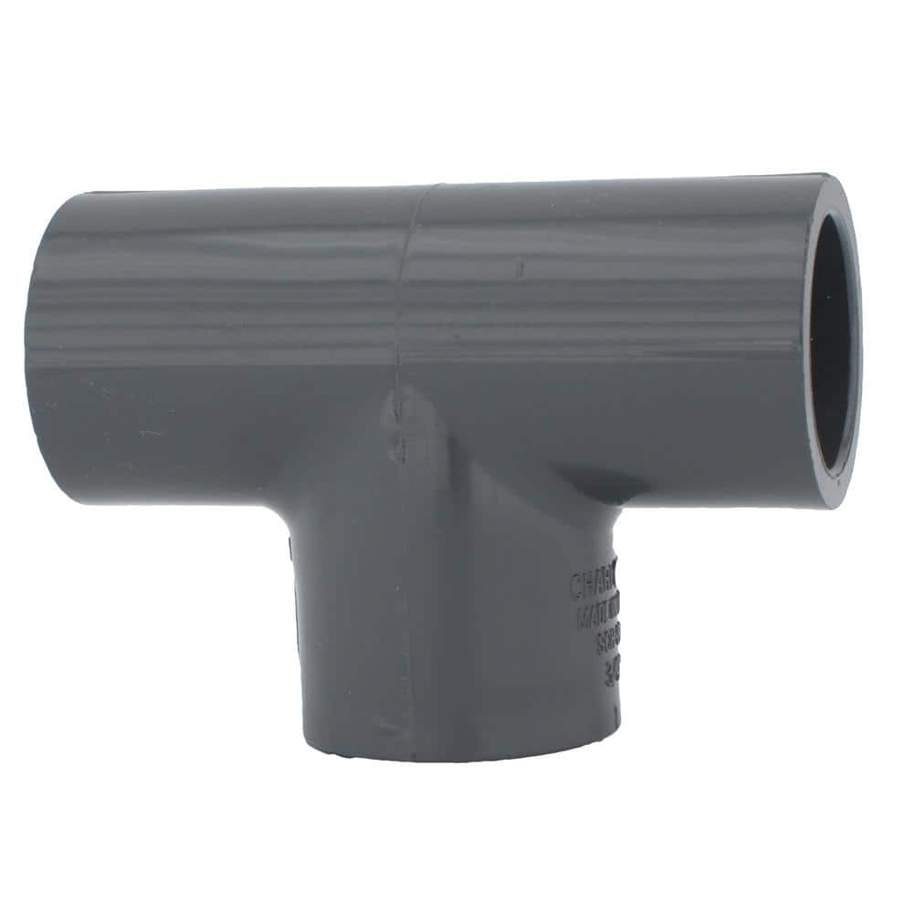 Charlotte Pipe 3/4 in. PVC Sch. 80 Tee PVC084001200HA - The Home Depot