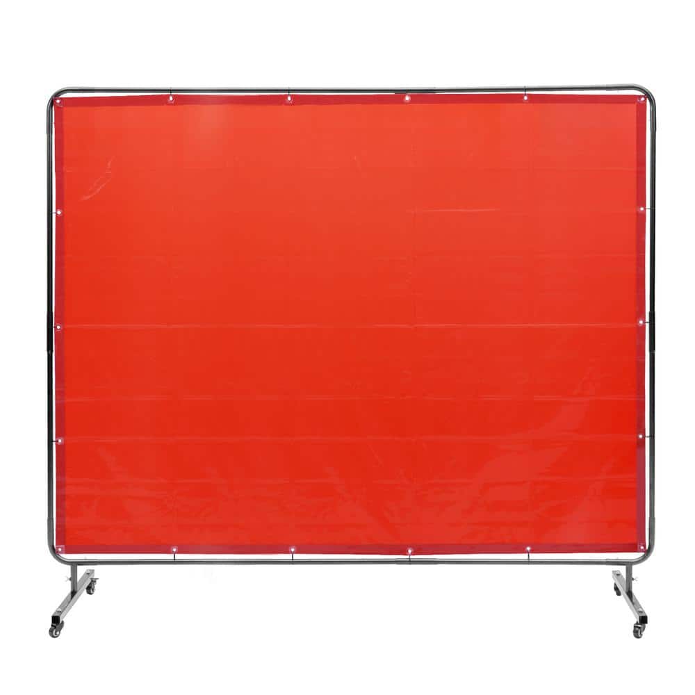 Welding Screen with Frame 6 ft. x 8 ft. Welding Curtain Screen Flame-Resistant Vinyl Welding Protection Screen Workshop price history on PriceWatchPro