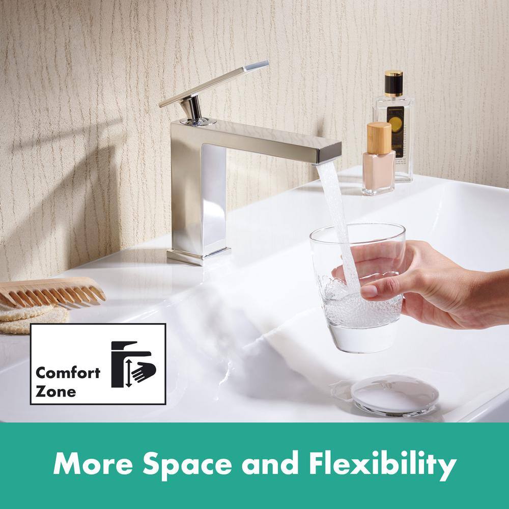 Tecturis E Chrome Single-Hole Bathroom Faucet with Pop-Up Drain