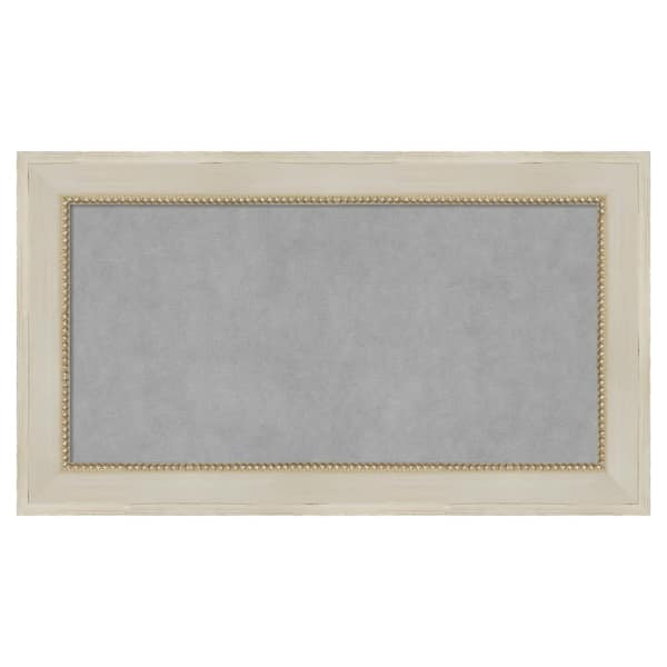 Amanti Art Parthenon Cream 28 in. x 16 in Framed Magnetic Board