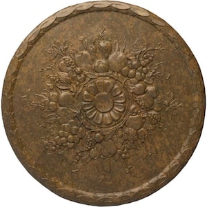 1-1/4 in. x 22-1/2 in. x 22-1/2 in. Polyurethane Anthony Harvest Ceiling Medallion, Rubbed Bronze