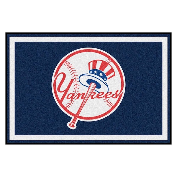 FANMATS MLB - New York Yankees 5 ft. x 8 ft. Ultra Plush Area Rug