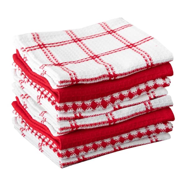 100% Cotton 4-Pack Of Home Basics Waffle Weave Dish Cloth's
