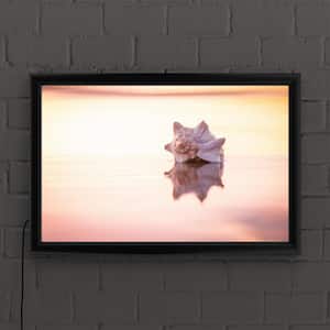 "King of the Beach" by Chris Moyer Framed with LED Light Landscape Wall Art 16 in. x 24 in.