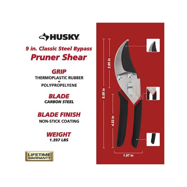 9 in. Classic Steel Bypass Pruner Shears