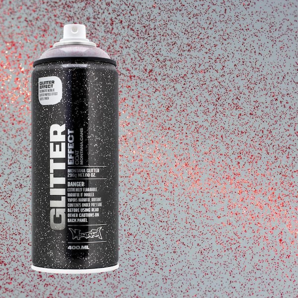 Person med ansvar for sportsspil Rejsende Anmeldelse MONTANA 10 oz. Glitter Effect Spray Paint, X-Mas Red 091810 - The Home Depot